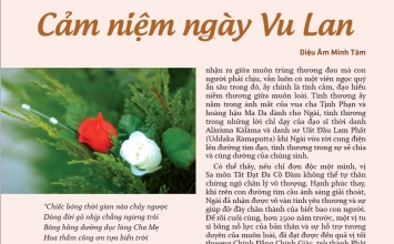 Cảm niệm ngày Vu Lan